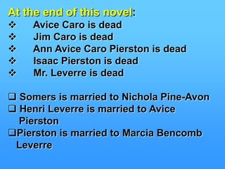   Bishop ofMelchesterTHE MAYOR OF CASTERBRIDGE