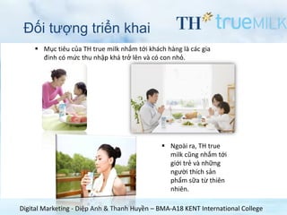 Digital Marketing Th true milk sinh vien Kent | PDF