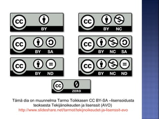 PIKI
 ”Pirkanmaan
kaupunginkirjastot”
 Eväitä opiskeluun
 Lue, katso, kuuntele
TOKI
 ”Tampereen toisen asteen
kirjastot”
 Lukiolaisen verkkolähteet
 Vinkkejä tiedonhakuun
 Asiakkaaksi
rekisteröityminen
 Tieto kirjaston aineistosta ja sen saatavuudesta
 Kirjaudu sisään: Uusi, varaa, arvostele, ”Oma
hylly”
 