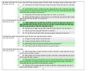 3
Ấn định thuế đối với cơ sở nộp thuế theo phương pháp kê khai được áp dụng trong trường hợp nào?
Chọn một câu trả lời
 A) Nộp chậm hồ sơ kê khai trong vòng 10 ngày kể từ ngày hết thời hạn nộp hồ sơ khai thuế.
 B) Kê khai không chính xác, không trung thực, không đầy đủ về căn cứ tính thuế; nộp chậm
hồ sơ kê khai sau 10 ngày kể từ ngày hết thời hạn nộp hồ sơ khai thuế; không phản ánh hoặc phản
ánh không chính xác số liệu vào sổ kế toán.
 C) Không phản ánh hoặc phản ánh không chính xác số liệu vào sổ kế toán.
 D) Không xuất trình chứng từ, sổ sách kế toán và các tài liệu liên quan đến xác định số thuế
phải nộp theo thời hạn qui định của cơ quan thuế.
Vì sao Thuế là khoản thu bắt buộc?
Chọn một câu trả lời
 A) Thuế là phương tiện vật chất chủ yếu để duy trì quyền lực nhà nước, nhà nước sử
dụng một phần thuế thu được để tài trợ cho việc sản xuất và cung cấp hàng hóa công cộng,
điều tiết vĩ mô nền kinh tế, đảm bảo công bằng xã hội.
 B) Nhà nước chỉ có nguồn thu duy nhất từ thuế để chi tiêu, điều tiết vĩ mô nền kinh tế.
 C) Thuế là quan hệ tín dụng giữa Nhà nước và công dân.
 D) Các chủ thể trong nền kinh tế luôn sẵn sàng tự nguyện đóng góp cho Nhà nước.
Trường hợp người nộp thuế tính thuế, thì thời hạn nộp thuế chậm nhất là:
Chọn một câu trả lời
 A) 30 ngày kể từ ngày đăng ký tờ khai hải quan.
 B) 10 ngày kể từ ngày đăng ký tờ khai hải quan.
 C) chậm nhất là ngày cuối cùng của thời hạn nộp hồ sơ khai thuế.
 D) trước thời hạn ghi trên thông báo thuế của cơ quan hải quan.
Thanh tra thuế được thực hiện:
Chọn một câu trả lời
 A) định kỳ hàng tháng với người nộp thuế xác định có dấu hiệu vi phạm pháp luật (còn gọi
là kiểm tra theo dấu hiệu vi phạm).
 B) định kỳ hàng quý với người nộp thuế xác định có dấu hiệu vi phạm pháp luật (còn gọi là
kiểm tra theo dấu hiệu vi phạm).
 C) không quá 1 lần trong 1 năm kiểm tra tại trụ sở người nộp thuế đối với trường hợp qua
phân tích, đánh giá việc chấp hành pháp luật thuế của người nộp thuế xác định có dấu hiệu vi
phạm pháp luật (còn gọi là kiểm tra theo dấu hiệu vi phạm).
 D) Mỗi năm 2 lần với người nộp thuế xác định có dấu hiệu vi phạm pháp luật (còn gọi là
kiểm tra theo dấu hiệu vi phạm).
 