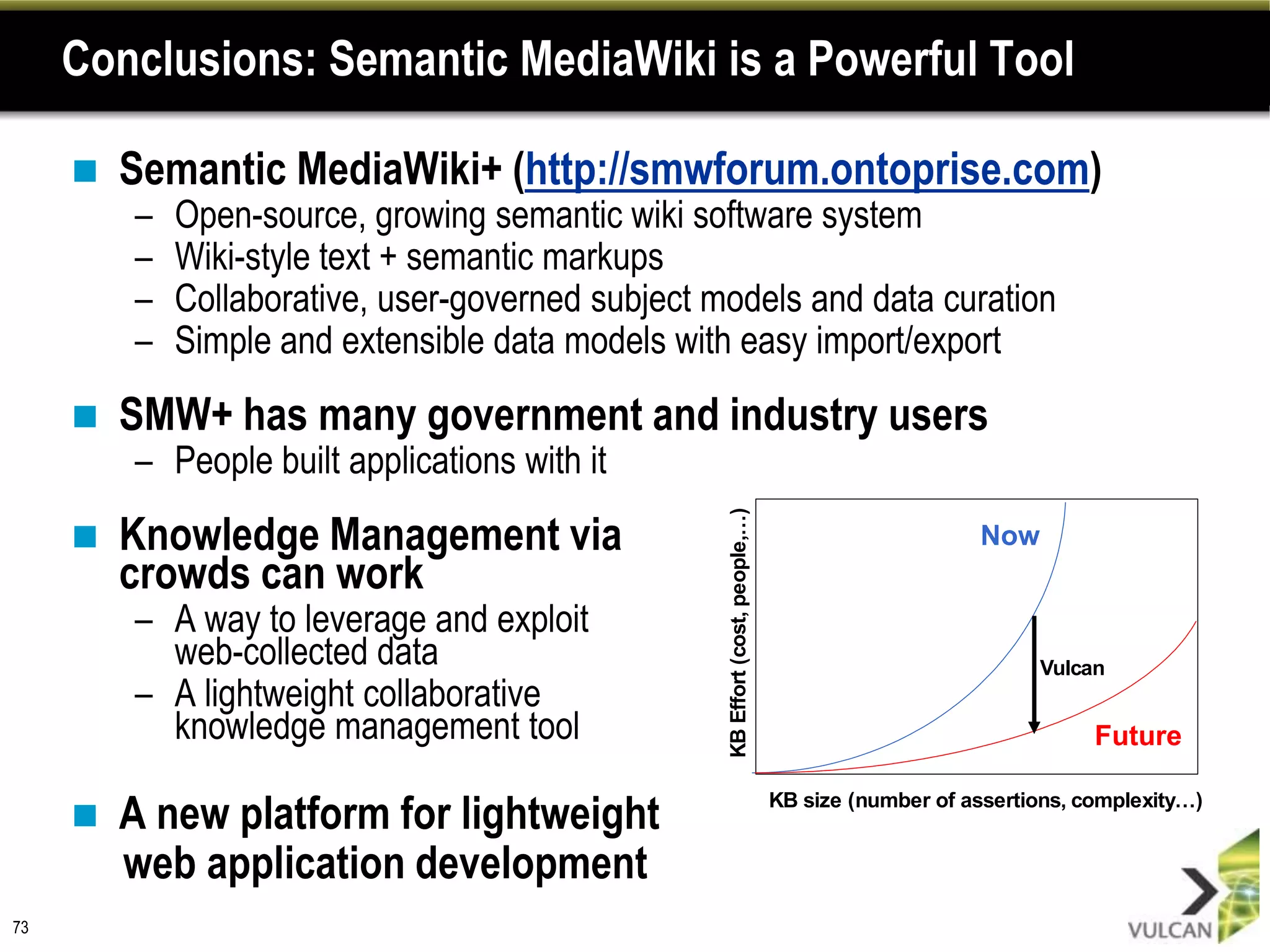 Data Flow in the Ultrapedia Prototype Real-time feed of WP changesNote most WP page changes will be text and have no semantic importEnglish Wikipedia subsetDynamic extraction of WP semantic data into RDFDBpedia update streamWP page text updates 