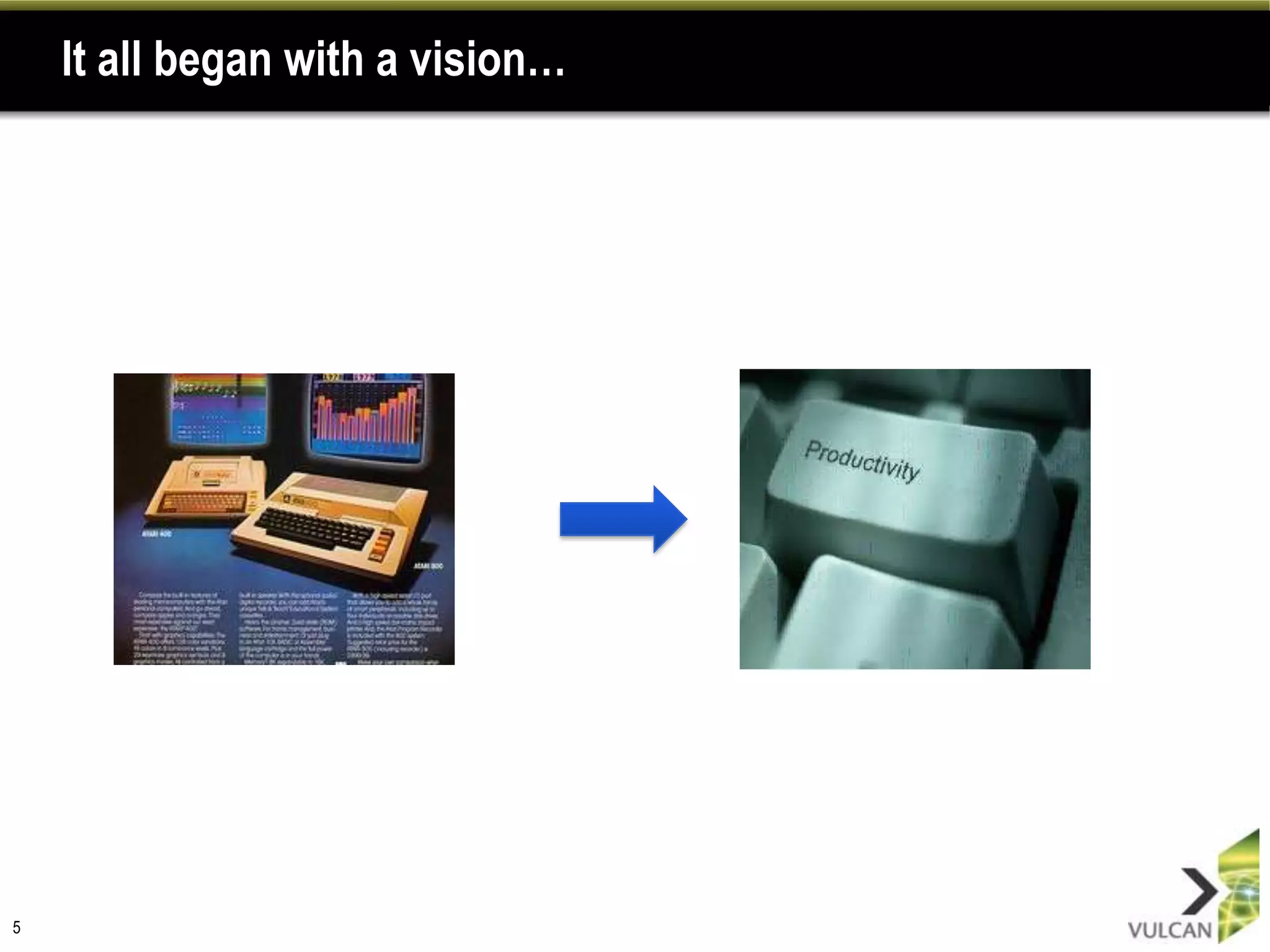 It all began with a vision…5