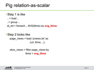 Pig programming is more fun: New features in Pig | PPT