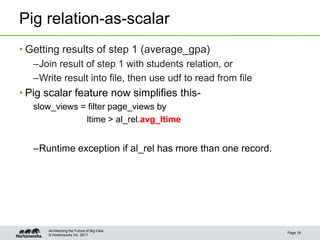 Pig programming is more fun: New features in Pig | PPT
