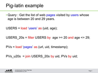 Pig programming is more fun: New features in Pig | PPT
