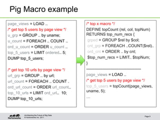 Pig programming is more fun: New features in Pig | PPT