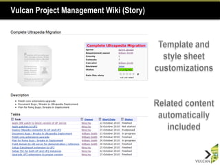 Vulcan Project Management Wiki (Story)
 