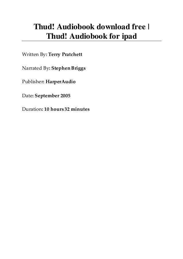 download thud audiobook download thud audiobook