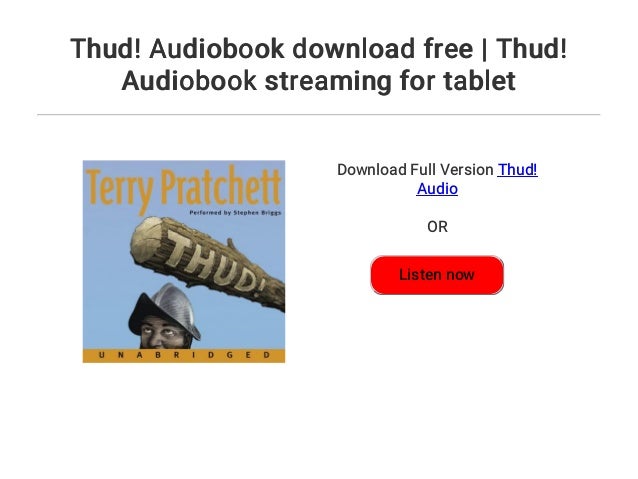 download thud audiobook download thud audiobook