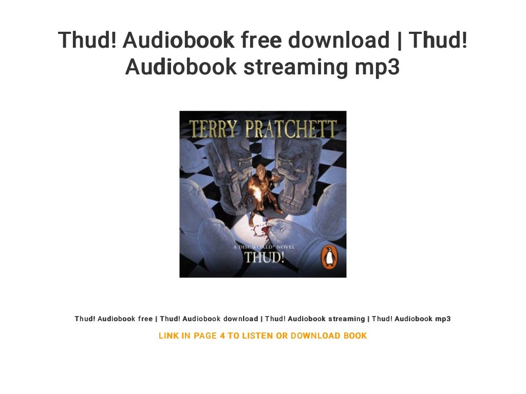 download thud audiobook download thud audiobook