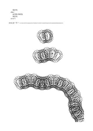 fd(10)
else :
rt(180-360/b)
fd(10)
a=a+1
avec pi = b = 3.14159265358979323846264338327950288419716939937510582097494459230781640628620899862803482534
 