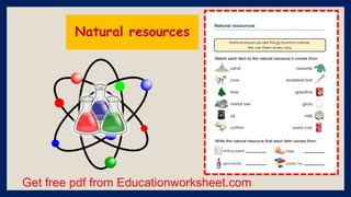 Get free pdf from Educationworksheet.com
Natural resources
 