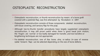 Thumb reconstruction | PPTX