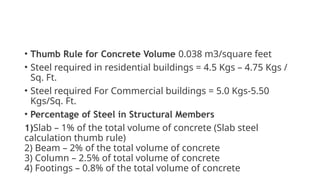 Thumb Rules for Civil Engineers and safety in Construction .pptx