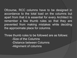 Thumb rules for placing column layout | PDF