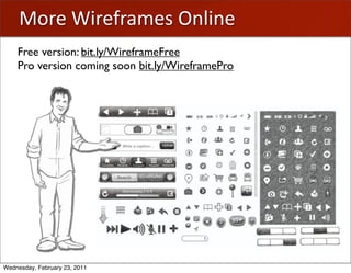 -)"'8$)"*)+0"#'Y&;$&"
    Free version: bit.ly/WireframeFree
    Pro version coming soon bit.ly/WireframePro




Wednesday, February 23, 2011
 