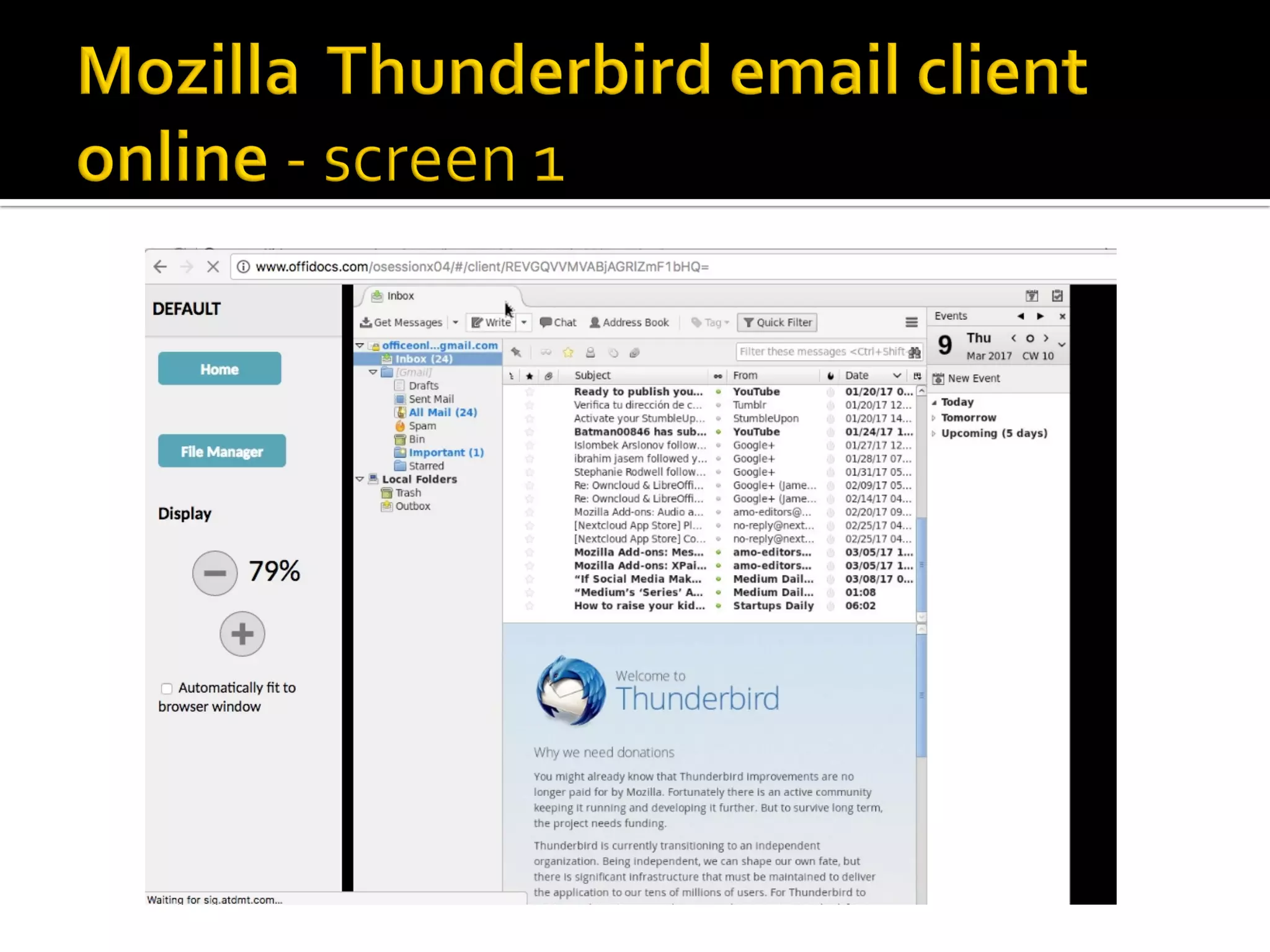  Mozilla Thunderbird email client online
