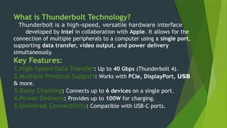 intel thunderbolt technology ppt presentation | PPTX