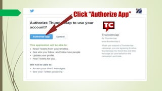 Click “Authorize App”
 