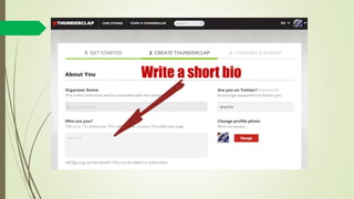 Write a short bio
 