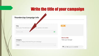 Write the title of your campaign
 