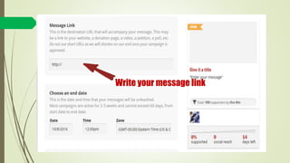 Write your message link
 
