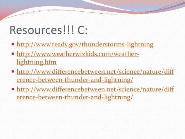 What is the difference between thunder and lightning?