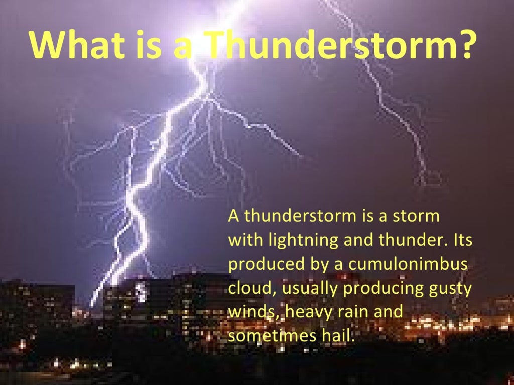 Thunderstorms