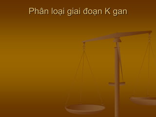 Phân loại giai đoạn K gan
 