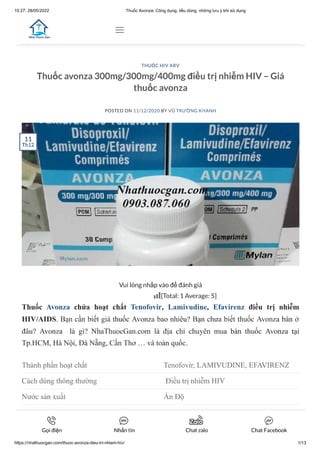 Thuoc Avonza dieu tri nhiem HIV.pdf
