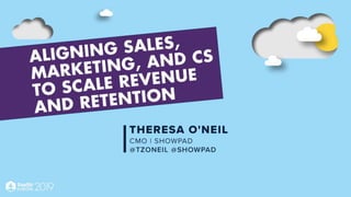 Align Sales, Marketing & CS
to Drive Revenue & Retention
Theresa ONeil
CMO
Showpad
 