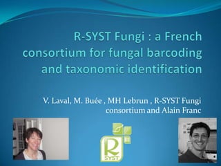 V. Laval, M. Buée , MH Lebrun , R-SYST Fungi
                   consortium and Alain Franc
 