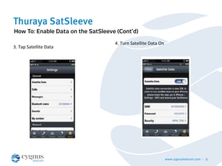 Thuraya SatSleeve - Transform your smartphone into a satellite phone