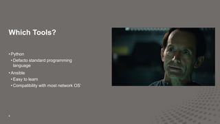Network automation with Ansible and Python | PPTX | Cloud Computing ...