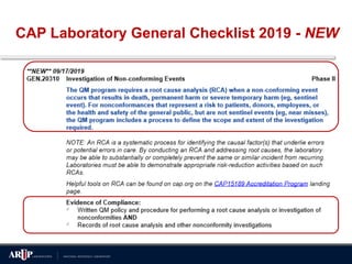 Cap Laboratory Microscope Checklist Quality Indicators – What’s Required and How to Handle Outliers | PDF