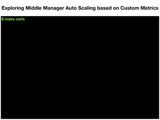 $ make certs
Exploring Middle Manager Auto Scaling based on Custom Metrics
 