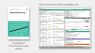 Available to
Fast Forward Labs
clients
Play at turbofan.fastforwardlabs.com
 