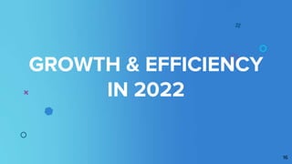 GROWTH & EFFICIENCY
IN 2022
16
 