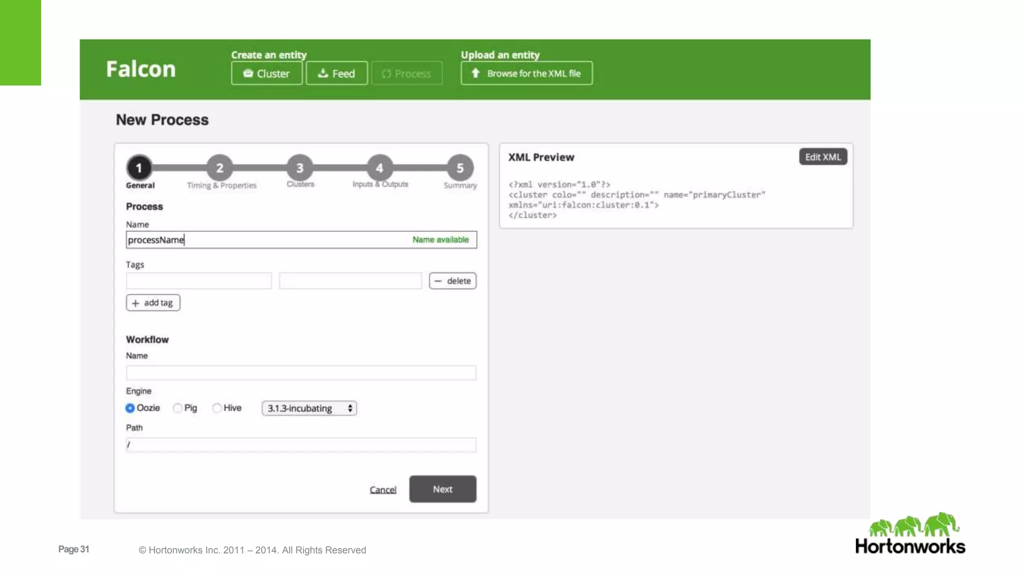 Page31 © Hortonworks Inc. 2011 – 2014. All Rights Reserved
 