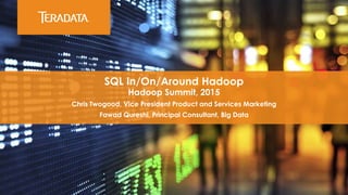 SQL In/On/Around Hadoop
Hadoop Summit, 2015
Chris Twogood, Vice President Product and Services Marketing
Fawad Qureshi, Principal Consultant, Big Data
 