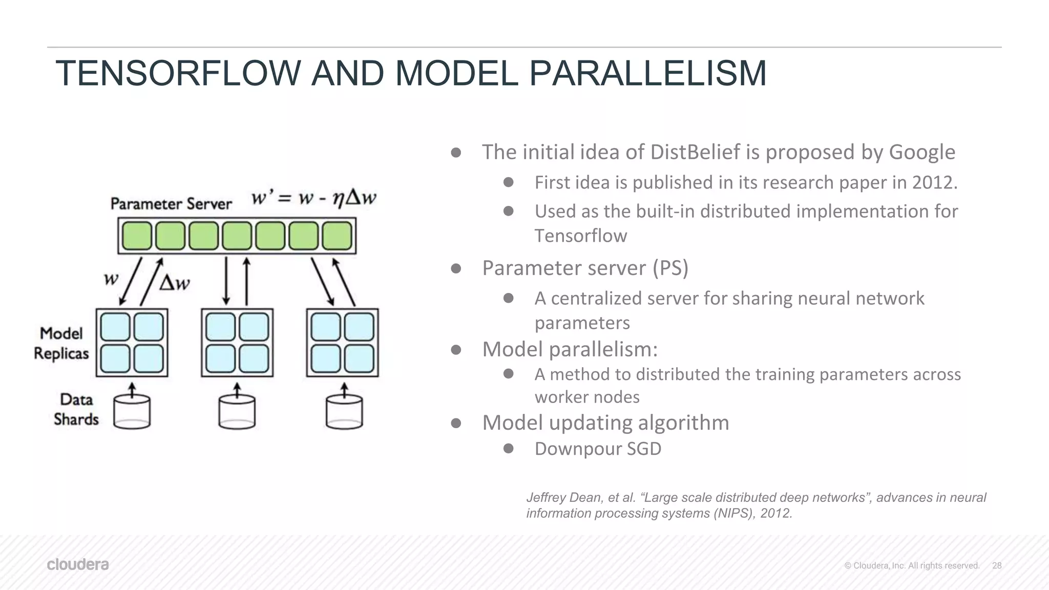 Parallel/Distributed Deep Learning and CDSW | PPT