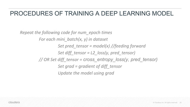 Parallel/Distributed Deep Learning and CDSW | PPT
