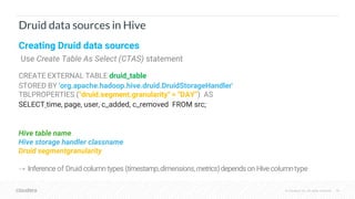 Druid and Hive Together : Use Cases and Best Practices