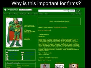 Why is this important for firms?
 