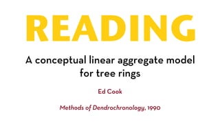 Building tree-ring chronologies and Program ARSTAN | PDF