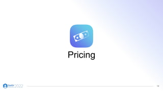 14
Pricing
 
