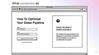 34
What companies do
 