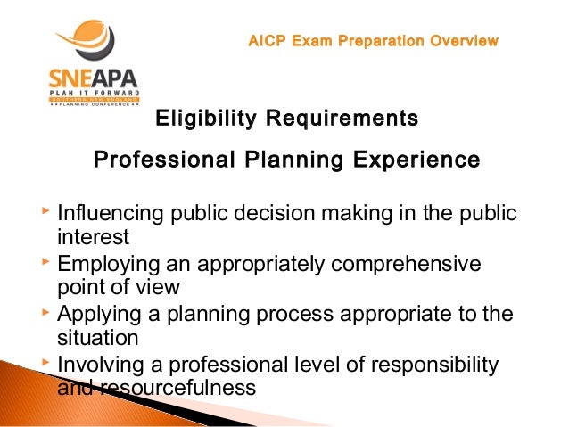 AICP Prüfung