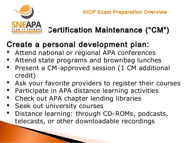 AICP Prüfungen