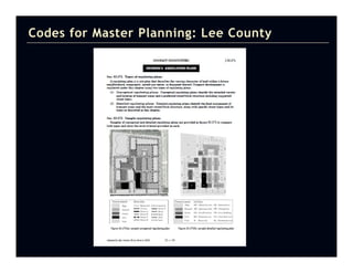 Codes for Master Planning: Lee County
 